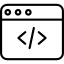 Icone de Programação Web